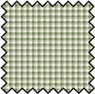 Dollhouse Miniature Silk Fabric: French Check Green